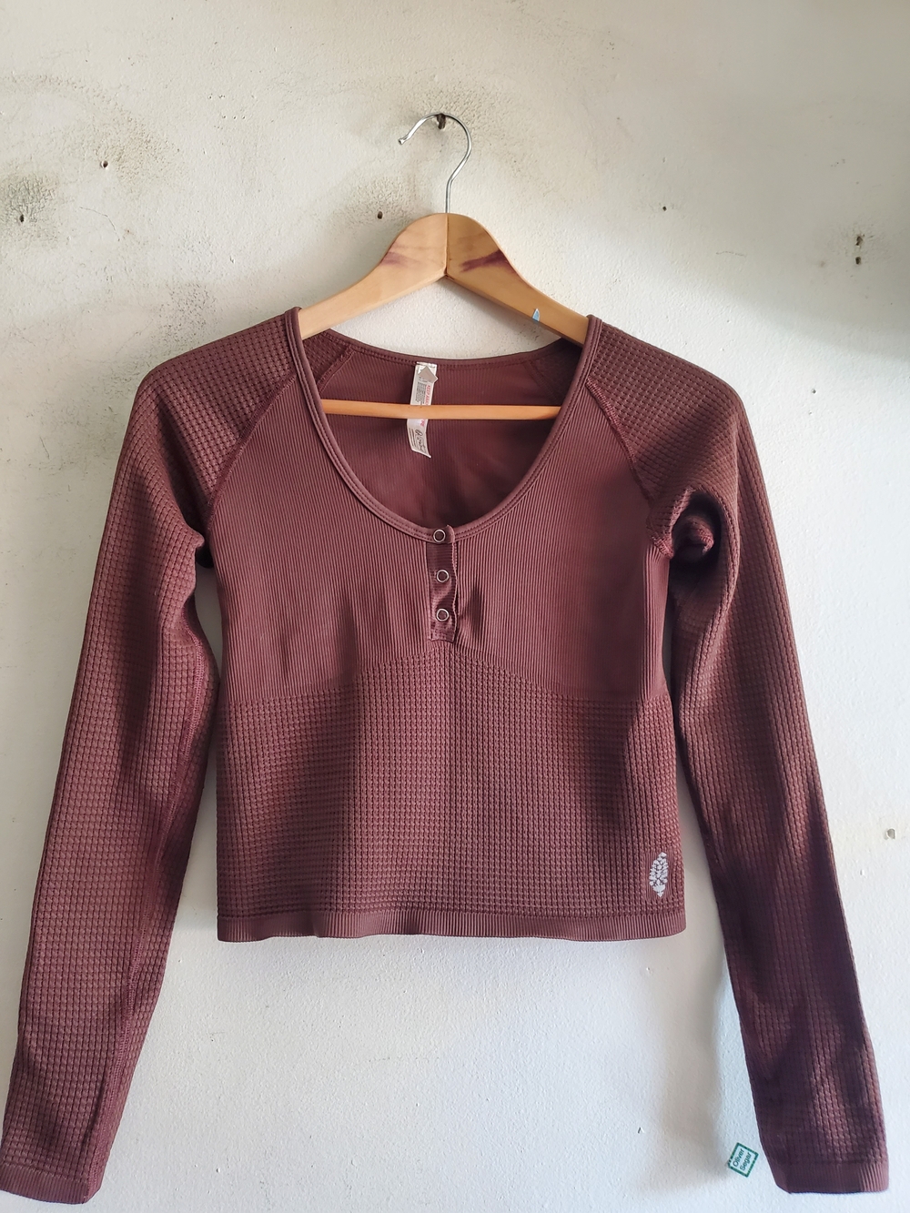 Free Movement Brown Cropped Top Size M/ L.